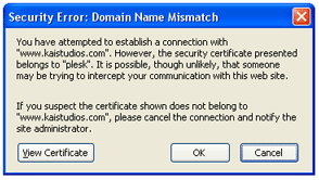 certificate warning firefox
