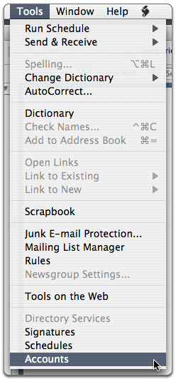 Setting Up Your E-mail in Microsoft Entourage