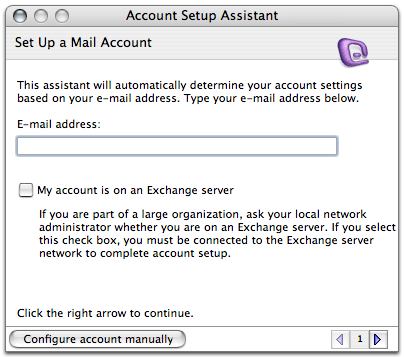 Setting Up Your E-mail in Microsoft Entourage